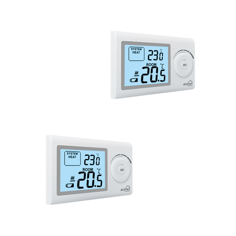 230V Wired Room HVAC Non-Programmable Thermostat With IP20 Protection Level