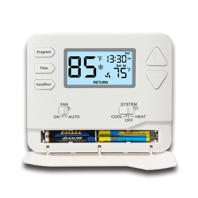 Smart HVAC Thermostat with 24VAC or Battery Power and ±1℉ Accuracy