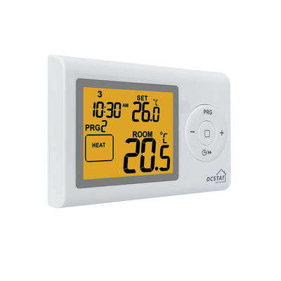 Upgrade Your Home's Heating and Cooling System with White Digital Room Thermostat Powered by 2*AAA Battery