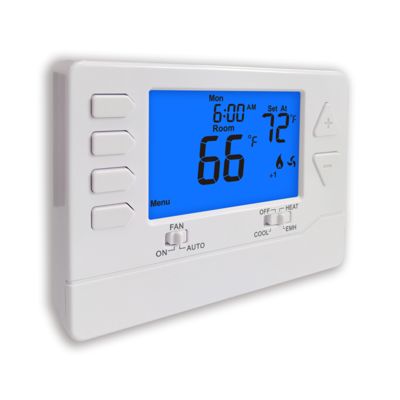 Riseem Mounts On Wall Or Junction Box Heat Pump Thermostat W/E Terminal Designations Temperature Ranges 32°F 99°F 0°C 40°C