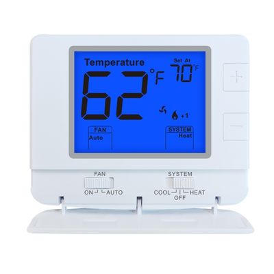 Riseem Blue Backlight Electronic Room Thermostats for Non-programmable Temperature Control and Energy Efficiency