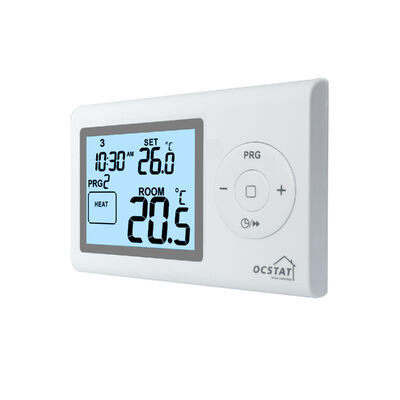 7 Day Programmable Digital RF Thermostat Controller Wall-mounted Solution Offering Climate Control for Various Environments