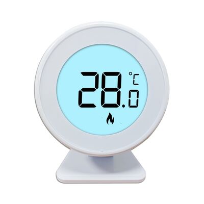 868MHZ RF Room 230V Boiler Thermostat Wireless Round Thermostat White Customized Non-Programmable Thermostat for Precise Climate Control