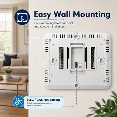 STN731 Adjustable PTAC Heat and Cool Apartment 24V Air Conditioning Simple Thermostat for Temperature Control