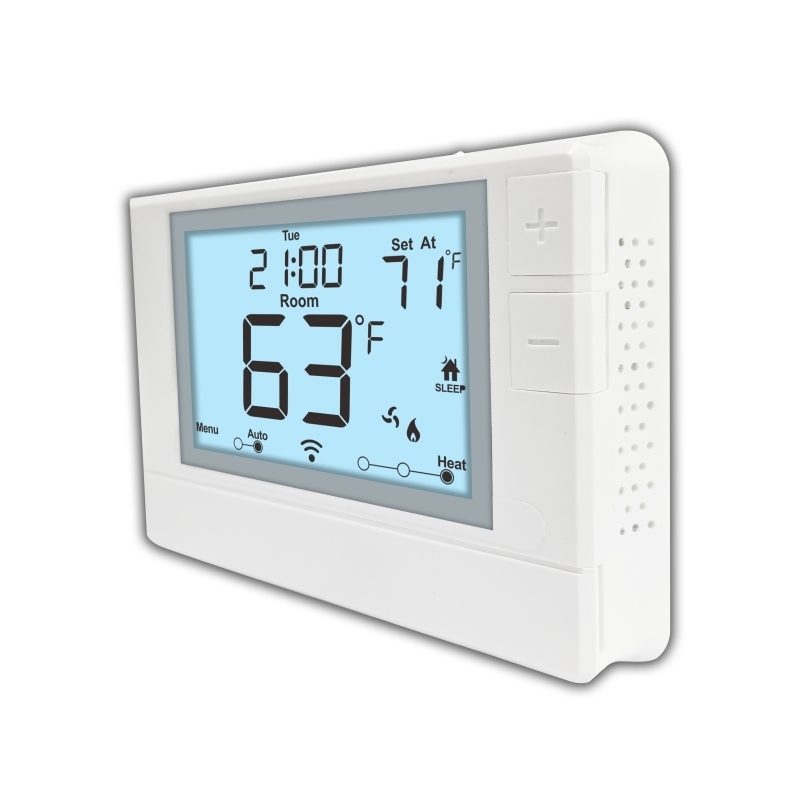Coiiwsei 1H/1C Heat Pump Wired Programmable Thermostat with 5.00" W X 3.81" H X 1.06" D Physical Dimensions