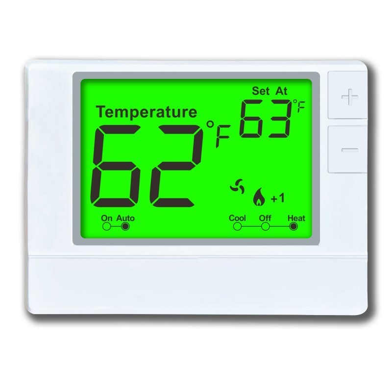 Riseem 2 Heat 2 Cool Wired Temperature Controller With LCD Digital Display 5.00" W X 3.81" H X 1.06" D