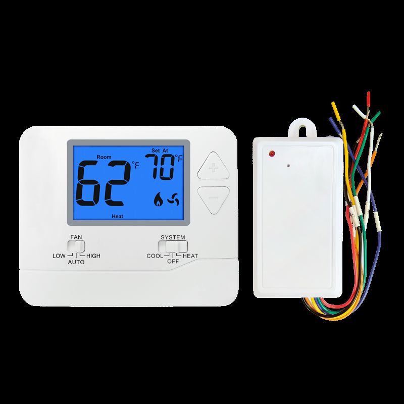 Riseem Low Fan Operation Mode Non-programmable PTAC Thermostat Style 1H1C Practical Thermostat Solution for Industrial and Commercial