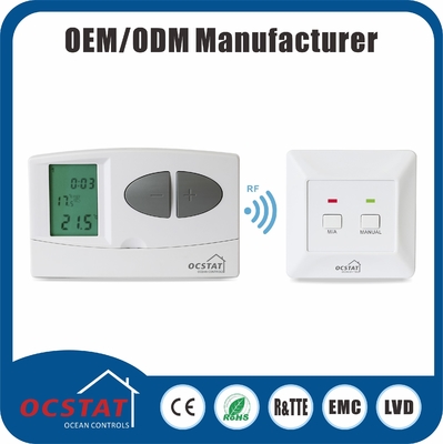De Elektronische Programmeerbare Thermostaat van rf voor draadloze de ruimtethermostaat HVAC van de verwarmingssysteem868mhz radiofrequentie