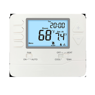 Riseem 24V warmtepomp 2H / 1C HVAC ABS Multi Stage Thermostaat voor kantoor / bar