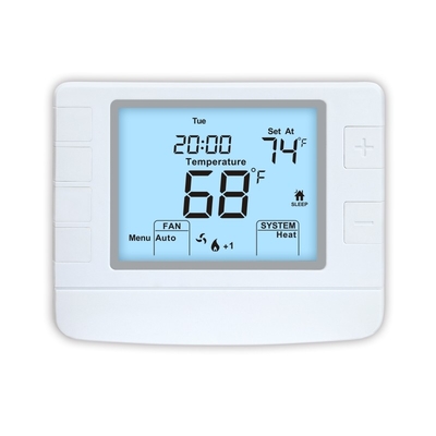 Riseem ABS 24V Bedraad Huishoudelijk Warmtepomp Thermostaat IP20 Niet-programmabel STN1320 24V Witte Kleur Warmtepomp Niet-programmabel Huishoudelijk Thermostaat Airconditioner Verwarmkamer Thermostaat