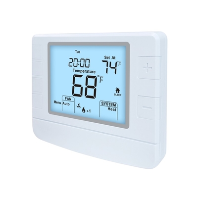 Riseem 24V Witte Digitale Ruimtetermostaat, Verwarming en koeling Aanpassing Programmeerbare Temperatuur