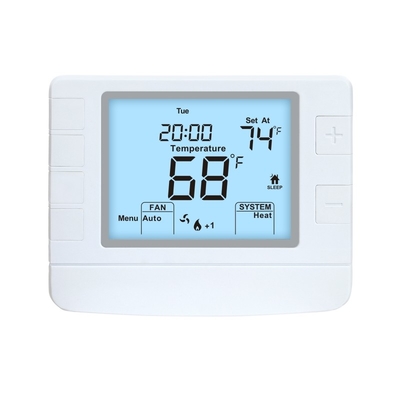 Riseem warmtepomp menu aangedreven programmeerbare HVAC-thermostaat, airconditioner temperatuurcontroleur kamerthermostaat