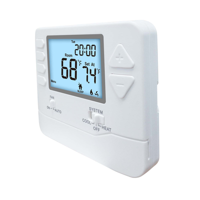 Riseem White Elektriek of gasconfigureerbaar Verwarmingsruimte Thermostaat Menu aangedreven Programmeerbaar
