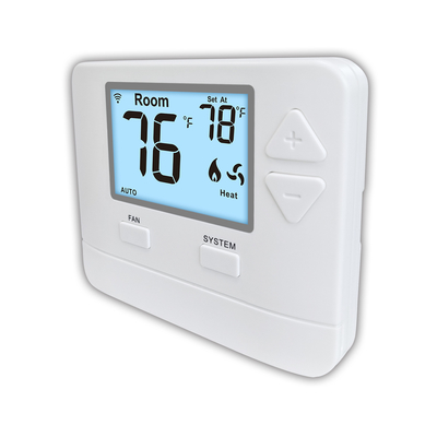 HVAC die ABS van WIFI LCD niet Programmeerbare Digitale Huisthermostaat 24V verwarmen