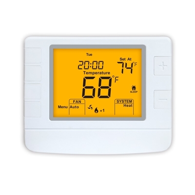 Riseem 24VAC Bedraad Temperatuurcontroller Programmeerbare Home Thermostaat LCD Digitaal Display 2 Warmte 2 Koel