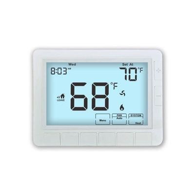 Riseem Nieuwe batterij Wit 24V LCD programmeerbare elektronische airconditioner 1 warmte 1 koel thermostaat voor HVAC-systeem