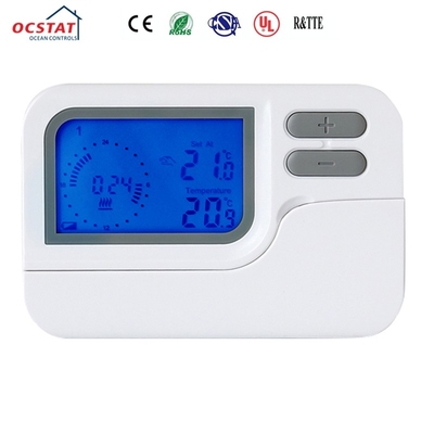 230VAC 7 dagen programmeerbare digitale vloerverwarming Riseem thermostaat met HEAT/COOL schakelaar
