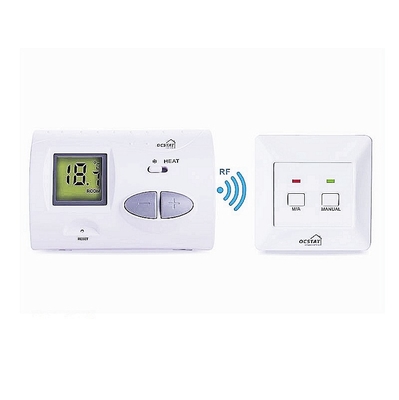 Riseem Wit Kleur Temperatuurcontroller Digitaal Verwarming Verstelbare kamer Thermostaat met batterij