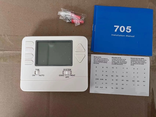 24V voeding Digitale Programmeerbare Zaal Thermostaat met Heatig-Systeem