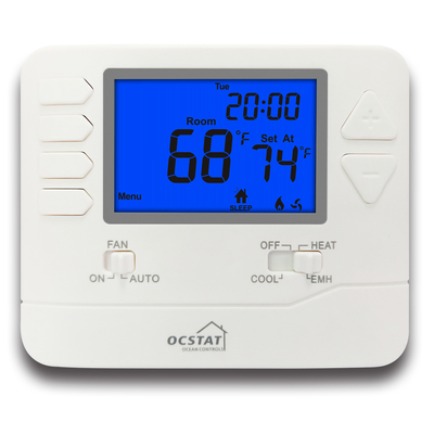 LCD-scherm ABS kamerthermostaat voor optimale verwarmingsprestaties en energiebesparing