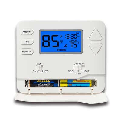 24V met batterij Programmeerbare Elektrische Kamerthermostaat voor Verwarmingssysteem