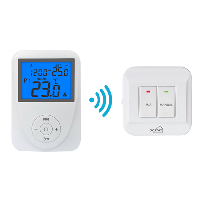 230V RF Warmte/Koel Modus Schakelaar Draadloze Programmeerbare Kamerthermostaat Voor Ketels