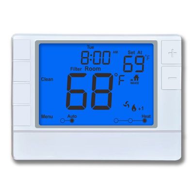 Coiiwsei Witte achtergrondlicht Niet-programmeerbare thermostaat voor OEM/ODM en 2 warmte/1 koele fasen