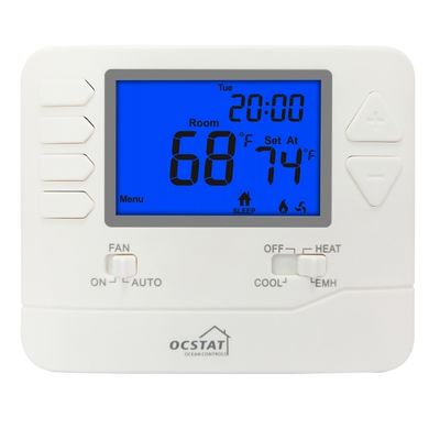 Heagstat NTC Sensor en Anti-Vlammend ABS PC 7-Daagse Programmeerbare Thermostaat voor Warmtepompbesturing