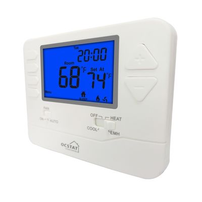 Heagstat 24V 2 Heat 1 Cool Verstelbare programmeerbare thermostaat voor warmtepomp