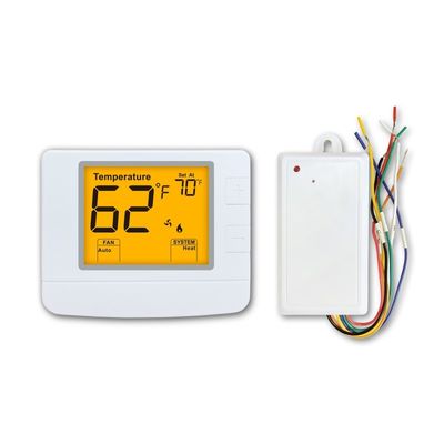 2*AAA accu-aangedreven draadloze RF WIFI PTAC thermostaat voor conventionele of warmtepomptemperatuurregeling