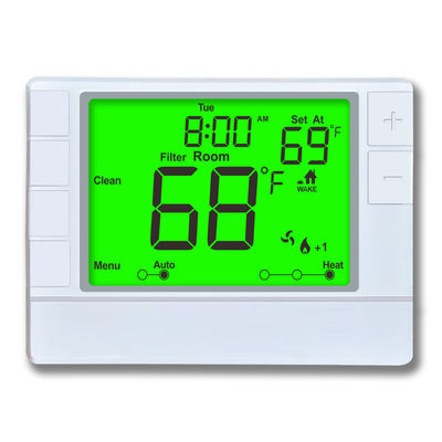 Coiiwsei 2 Heat 1 Cool Niet-programmeerbare thermostaat voor thuiswarmtepompsystemen en conventionele enkelstadiumsystemen RTH721