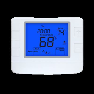 Riseem 24V Wand/Aansluitdoos Monteerbare 2H/1C Warmtepompthermostaat met Hulp-/Noodverwarming 4.72