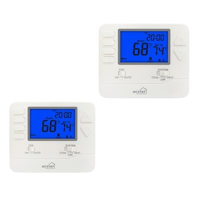 Display Grootte 384 Sqin Intelligente temperatuurcontroller Kamer 24V Thermostaten met temperatuurbereiken 32°F tot 99°F 0°C tot 40°C voor klimaatcontrole