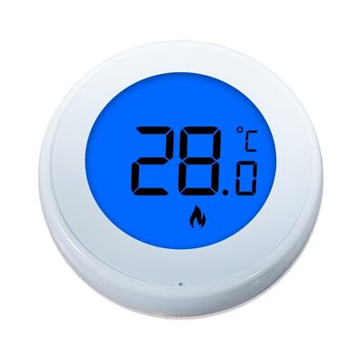 Schakelbare Spanning 24 V AC DC Ketelruimte 230V Thermostaat met NTC Sensor en Oranje Blauw Groene Achtergrondverlichting Kleur die Temperatuur Bewaking Biedt