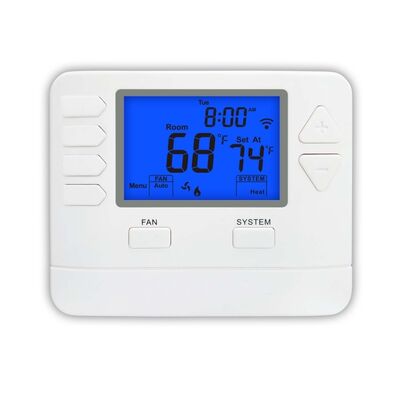 Meerfasen programmeerbare WIFI TUYA thermostaat met 2 warmte- en 2 koelstanden, 24V