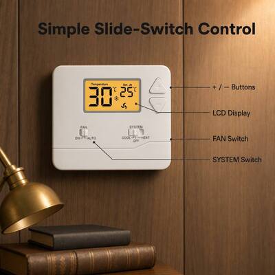 Miuputake ABS behuizingsmateriaal bedrade programmeerbare thermostaat De ultieme oplossing voor temperatuurregeling in huis