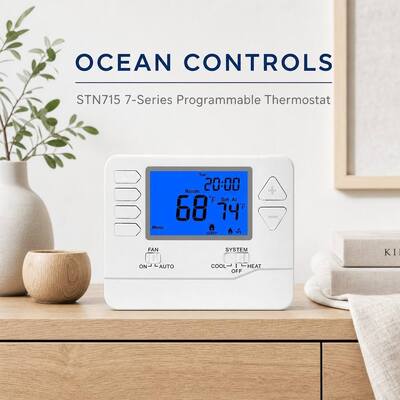 24V 2H 2C 7 Dagen Programmeerbare HVAC Airconditioning Hotel Thermostaat Compacte Fysieke Afmetingen 4 72 B X 3 85 H X 1 06 D Voor HVAC Controle