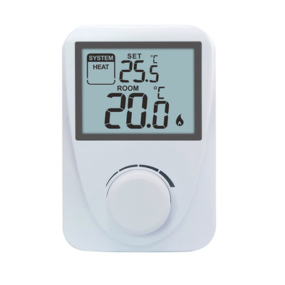 Riseem Niet-programmeerbare digitale verwarmingsthermostaat in witte kleur ABS + PC materiaal