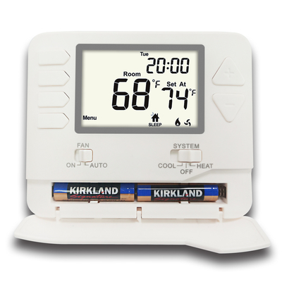 Riseem Digitale kamer Programmeerbare Home Thermostaat Blauwe achtergrondverlichting Energiebesparing