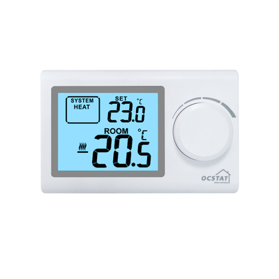 Riseem Witte LCD Ocstat Digitale Kessel Niet-programmeerbare thermostaat met een jaar garantie