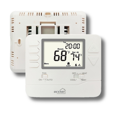 De witte Thermostaat van de het StadiumWarmtepomp van het Kleurenhuishouden Multi met de Norm van Ce RoHS