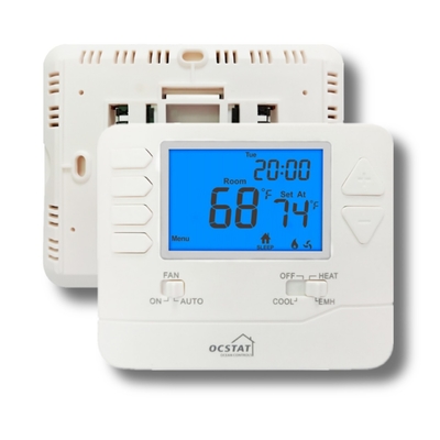 2 hitte 1 Koele Warmtepompzaal Programmeerbare Thermostaat voor Keuken/Badkamers 24V