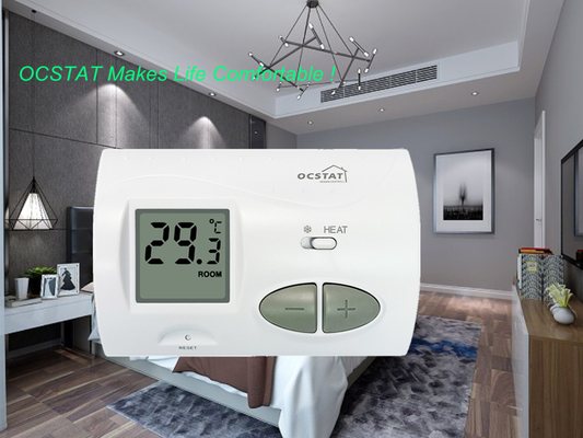 Riseem Witte kleur Huishoudelijke niet-programmeerbare thermostaat voor verwarming en koeling