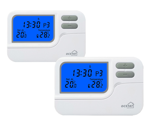 Riseem Battery 7 Dag Programmable kamer thermostaat met verwarming en koeling