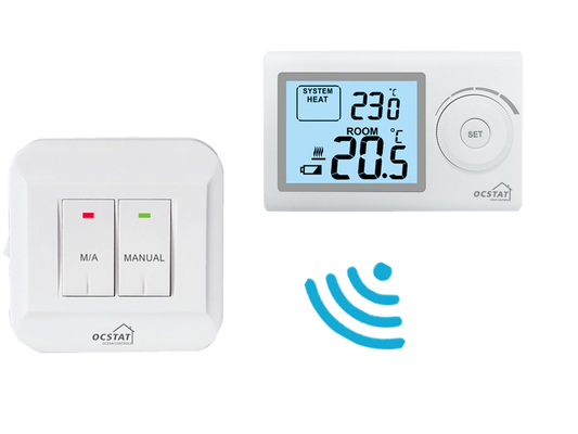 Riseem ABS 230V Smart Digital RF Niet-programmeerbare kamertermostaat voor vloerverwarming Een jaar garantie