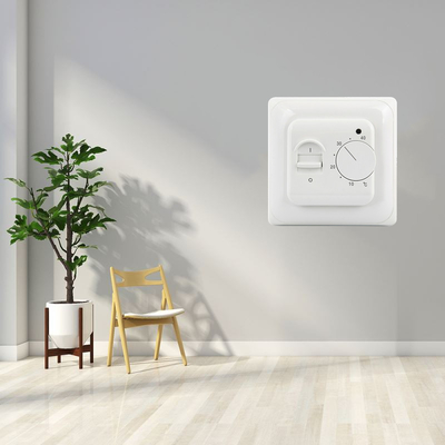 Water AC Digitale Verwarming Elektronische Kamerthermostaat In Witte Kleur