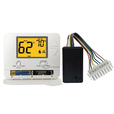 Witte ABS 24VAC/Batterij In werking gestelde HVAC-Thermostaat