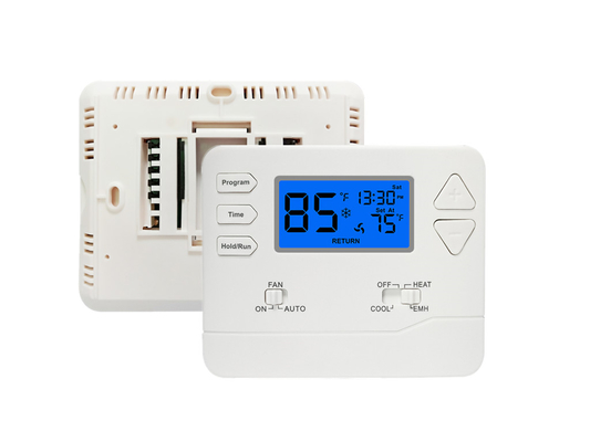 FCC 2 warmte / 1 koele buiks programmeerbare digitale kamer warmtepomp op rij thermostaat hvac