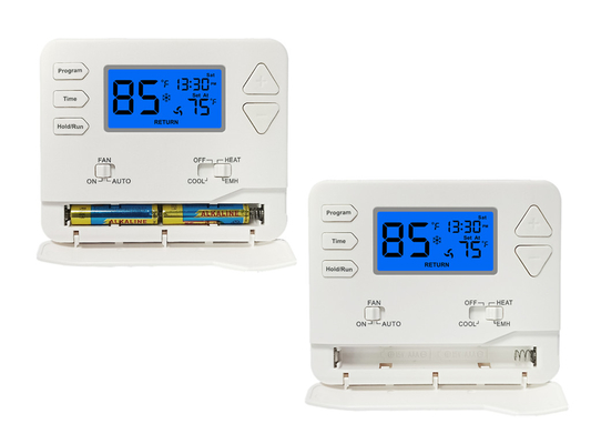 Warmtepomp thermostaat met groot digitaal lcd-scherm niet-programmeerbaar meerstadium elektrisch of gassysteem