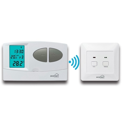 Riseem wekelijkse programmeerbare ABS RF kamer draadloze RF thermostaat voor vloerverwarming
